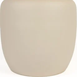 KARULA Table basse ronde effet travertin ø60cm