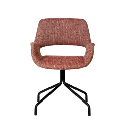 KENDO Chaise de bureau pivotante en tissu et métal