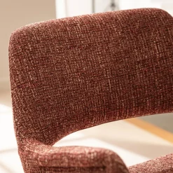 KENDO Chaise de bureau pivotante en tissu et métal