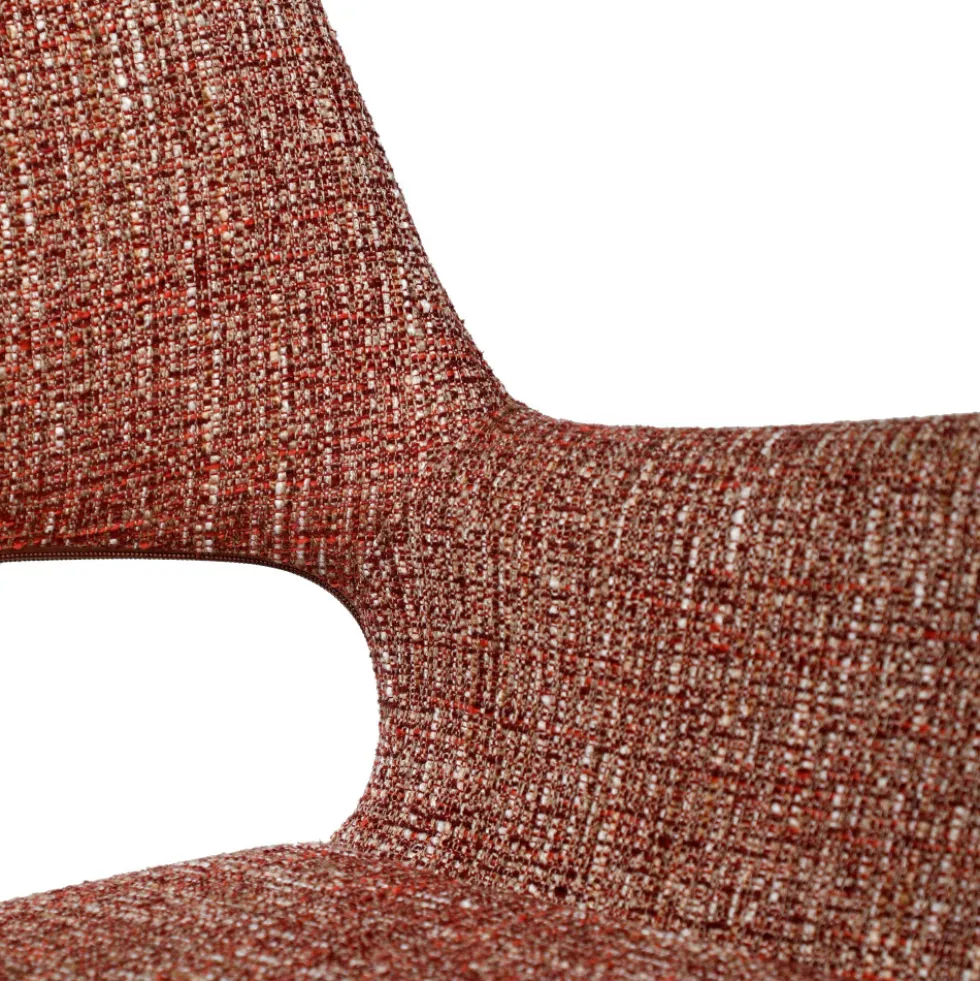 KENDO Chaise de bureau pivotante en tissu et métal