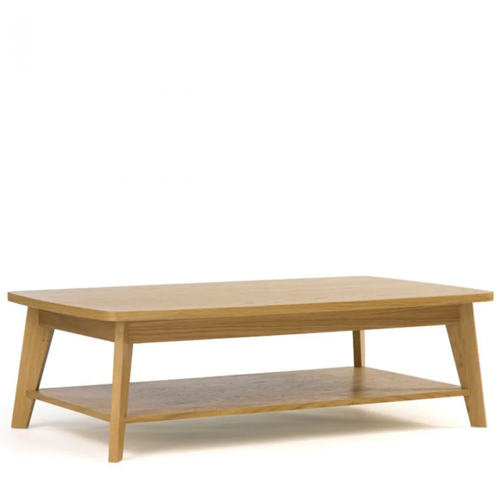 KENSAL Table basse 2 plateaux bois