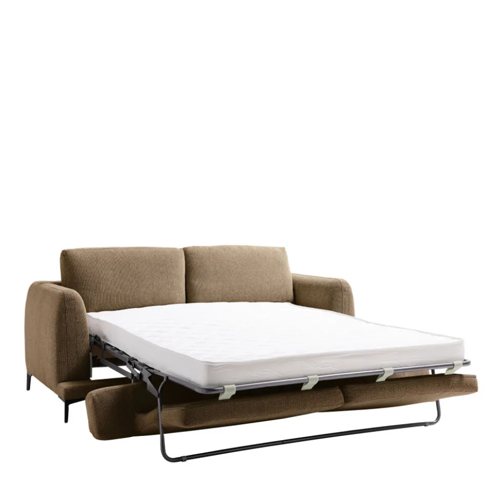 KINNA Canapé convertible express 3 places en tissu