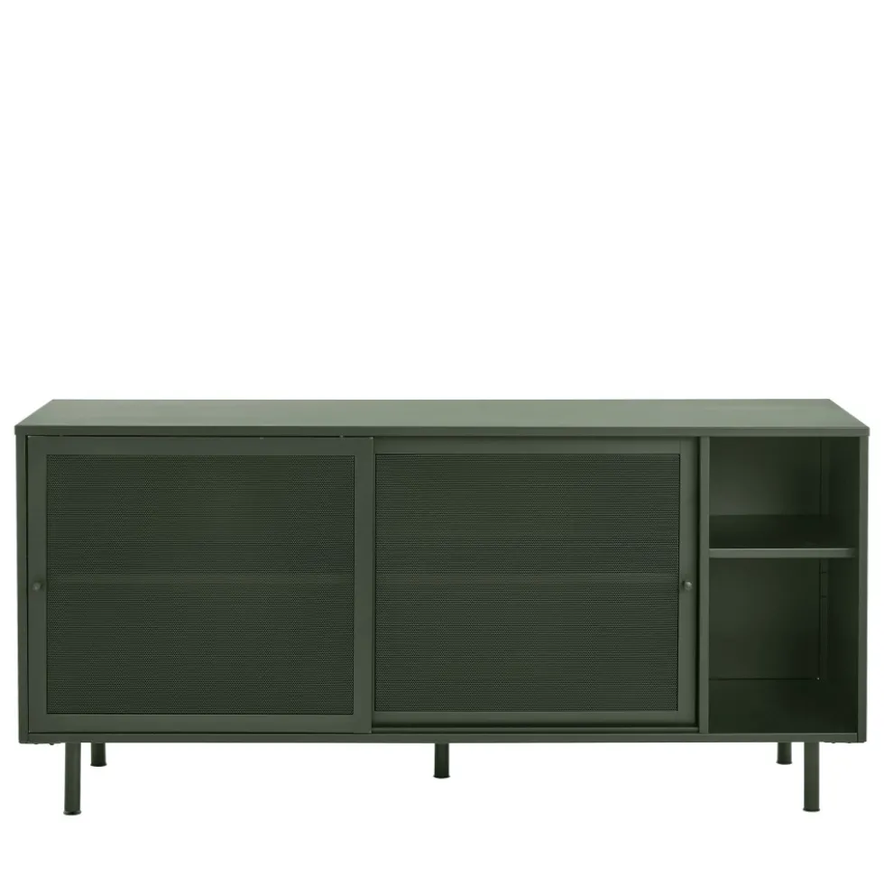 KISO Buffet 2 portes, 2 niches en métal L160cm
