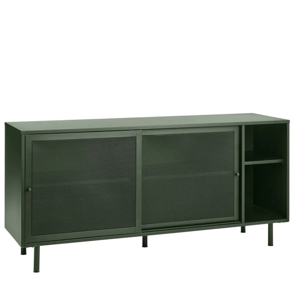 KISO Buffet 2 portes, 2 niches en métal L160cm