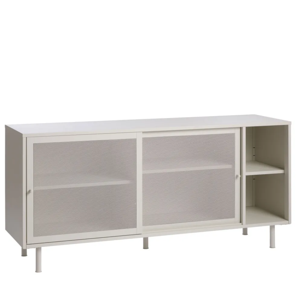 KISO Buffet 2 portes, 2 niches en métal L160cm