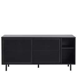 KISO Buffet 2 portes, 2 niches en métal L160cm