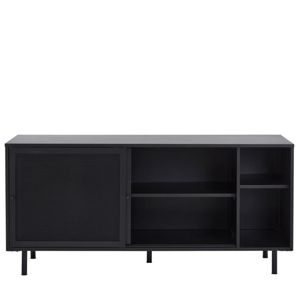 KISO Buffet 2 portes, 2 niches en métal L160cm