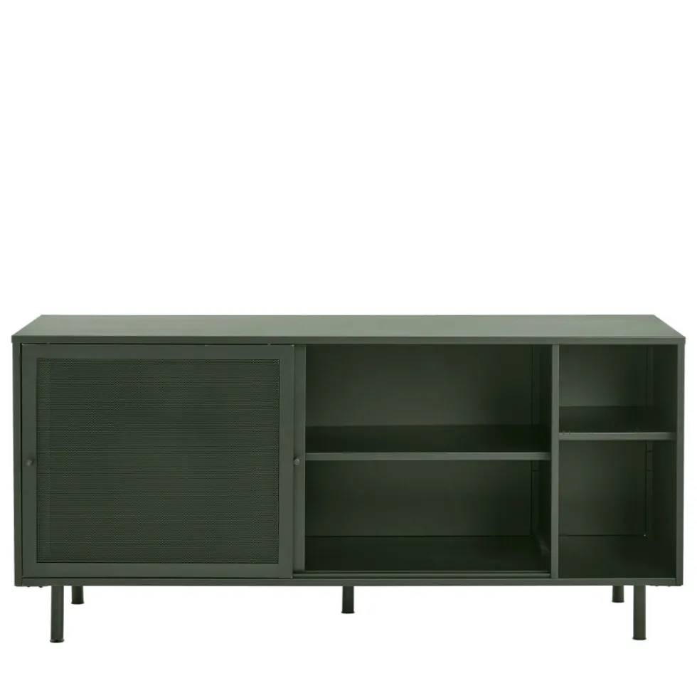 KISO Buffet 2 portes, 2 niches en métal L160cm