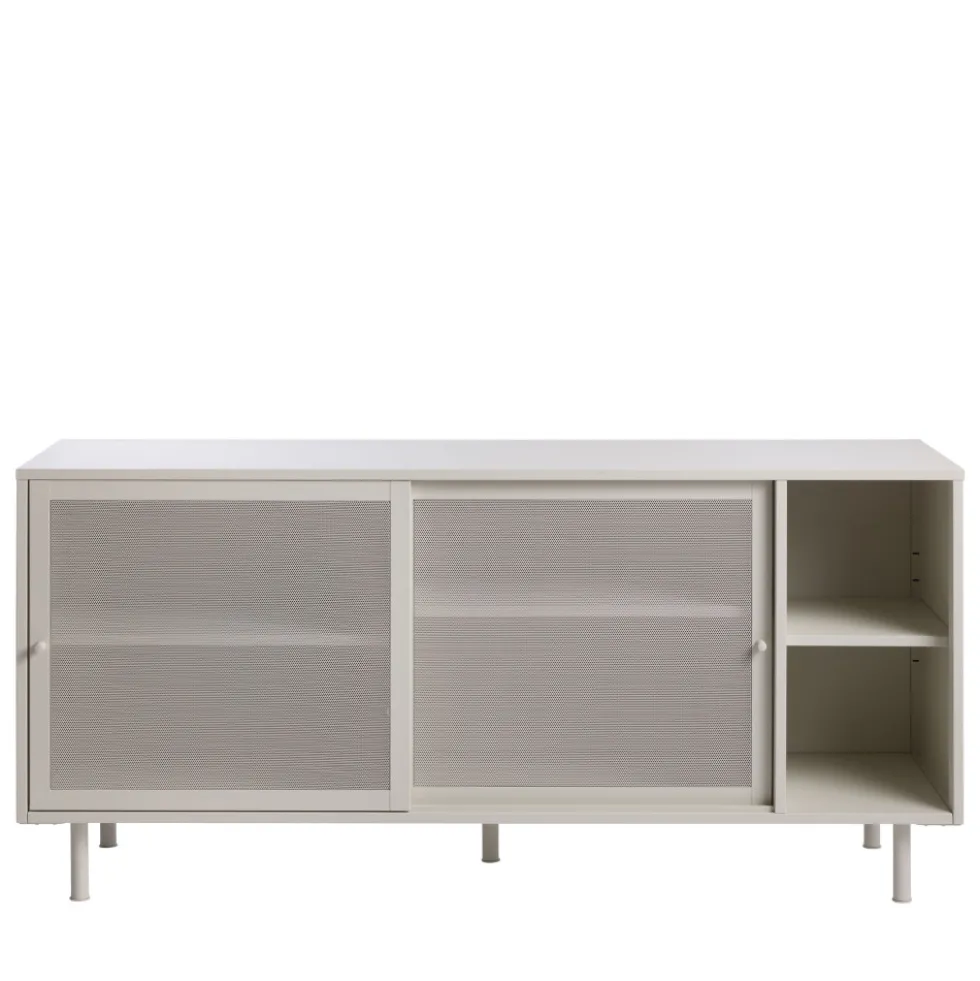 KISO Buffet 2 portes, 2 niches en métal L160cm