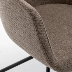 KOOIJ Chaise de bureau en tissu et métal