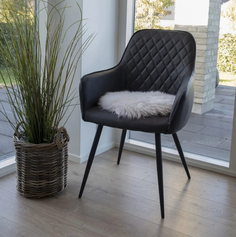LAMBSKIN SEAT Galette de chaise en peau de mouton