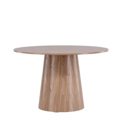 LANZO Table à manger 4 personnes ronde en bois