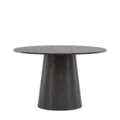 LANZO Table à manger 4 personnes ronde en bois