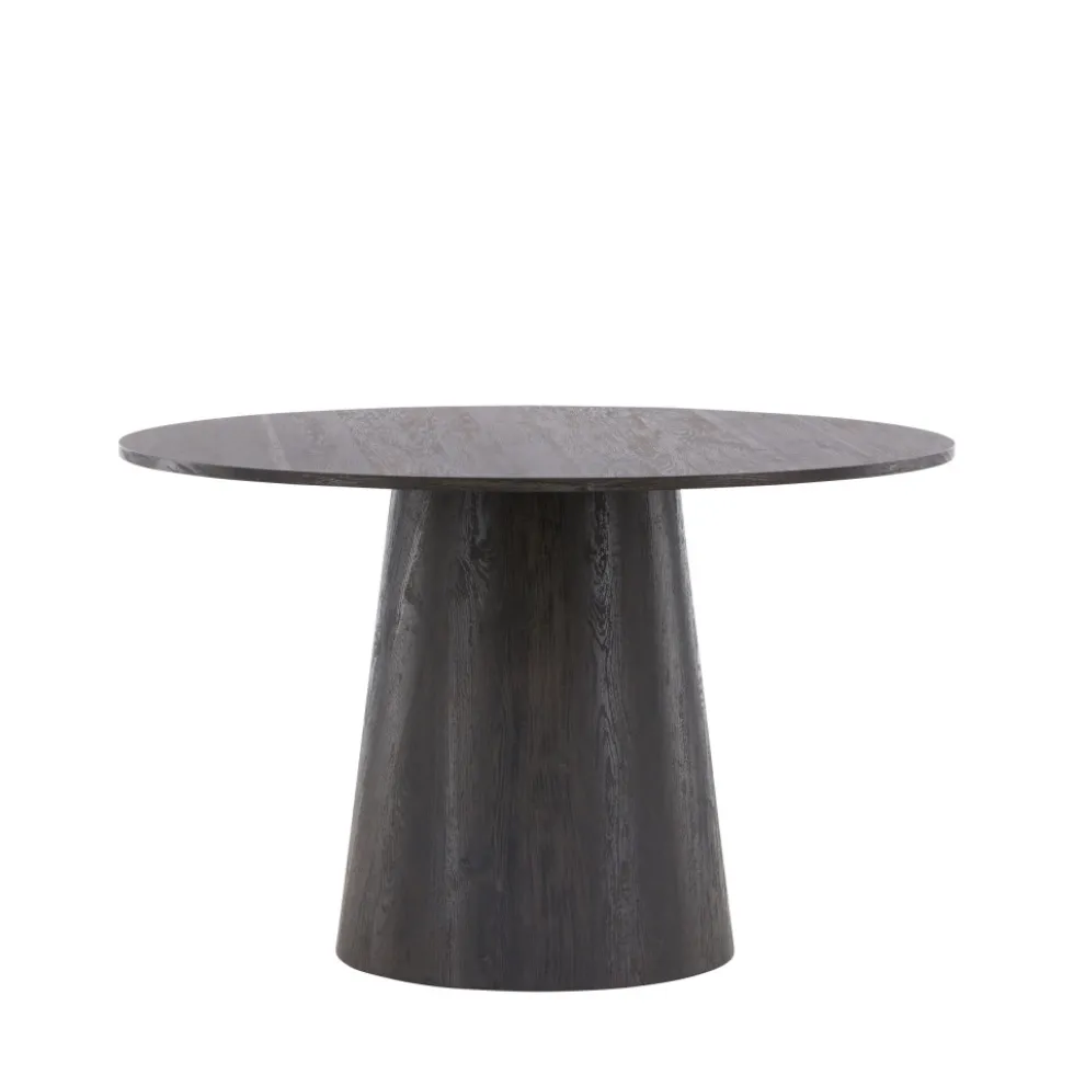 LANZO Table à manger 4 personnes ronde en bois