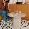 LEON Table basse ronde en aluminium ø64cm