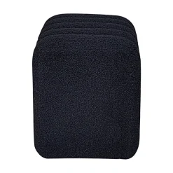 LETO Pouf rembourré en tissu bouclette