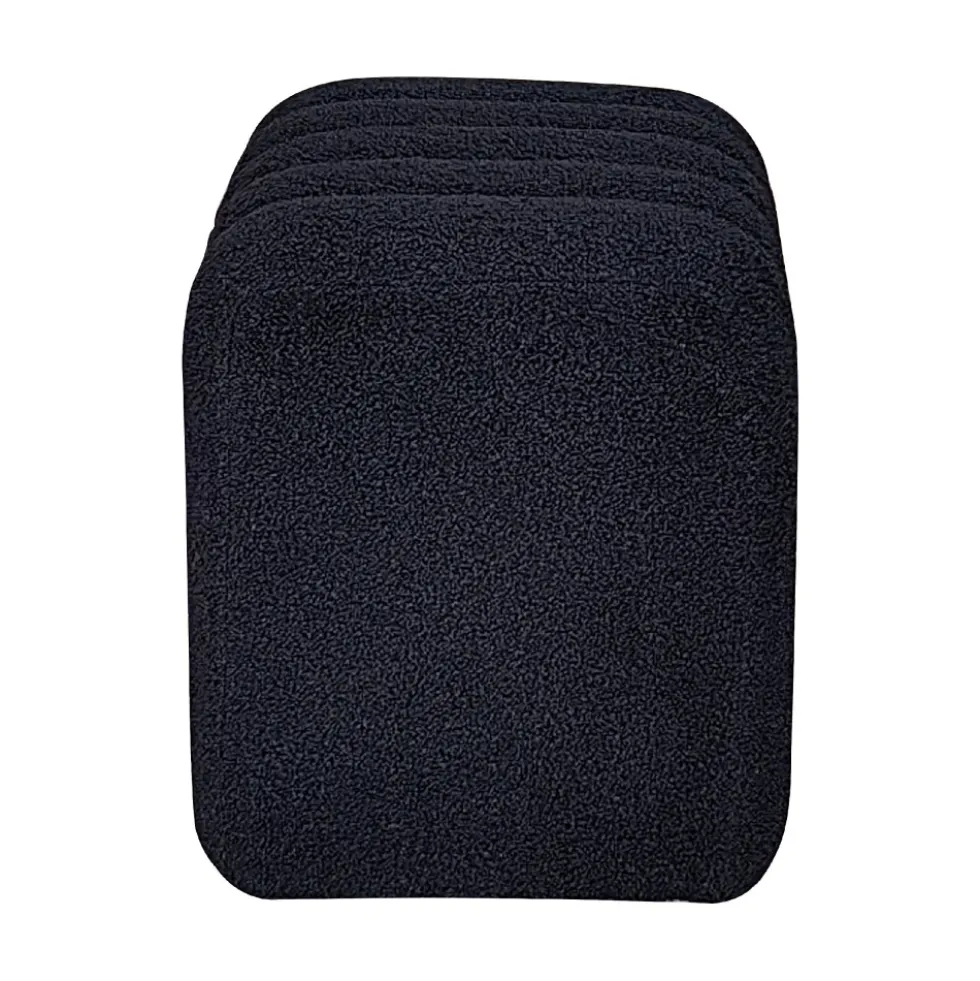 LETO Pouf rembourré en tissu bouclette