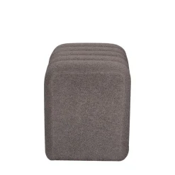 LETO Pouf rembourré en tissu bouclette