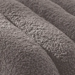 LETO Pouf rembourré en tissu bouclette