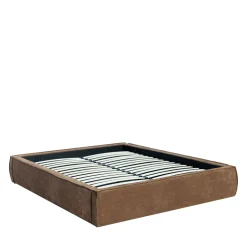 LIBERIO Lit coffre en tissu 160x200cm