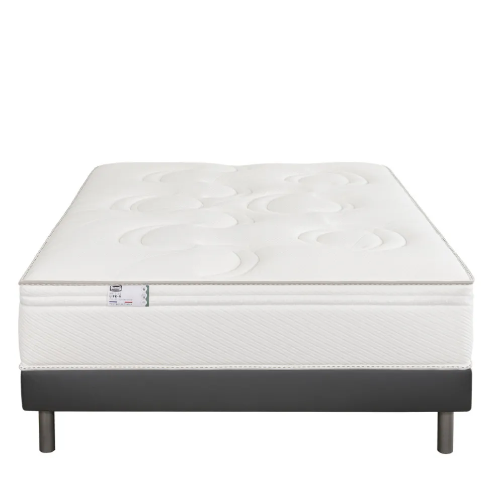 LIFE-R Matelas 100% ressorts, épaisseur 29cm, accueil équilibré