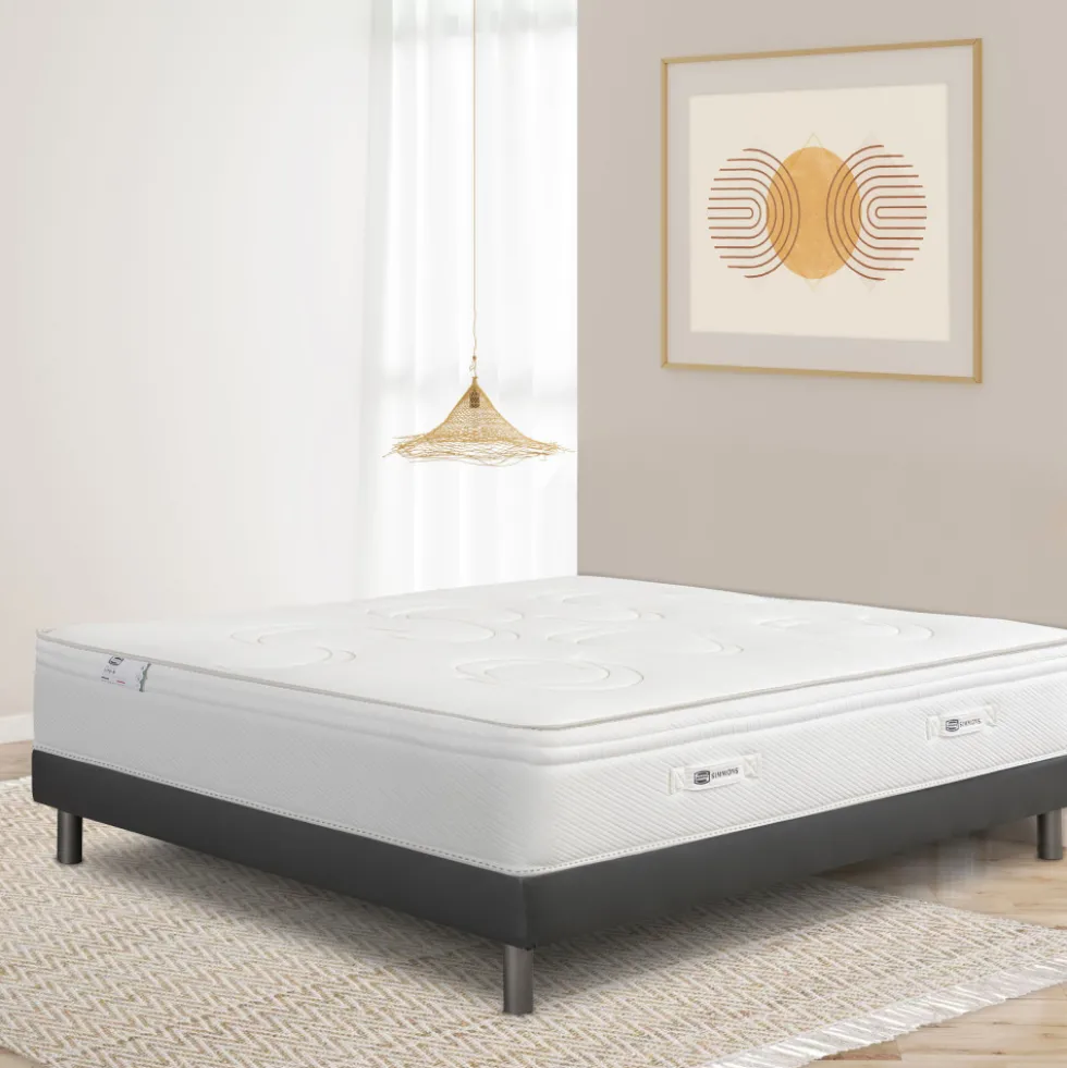 LIFE-R Matelas 100% ressorts, épaisseur 29cm, accueil équilibré