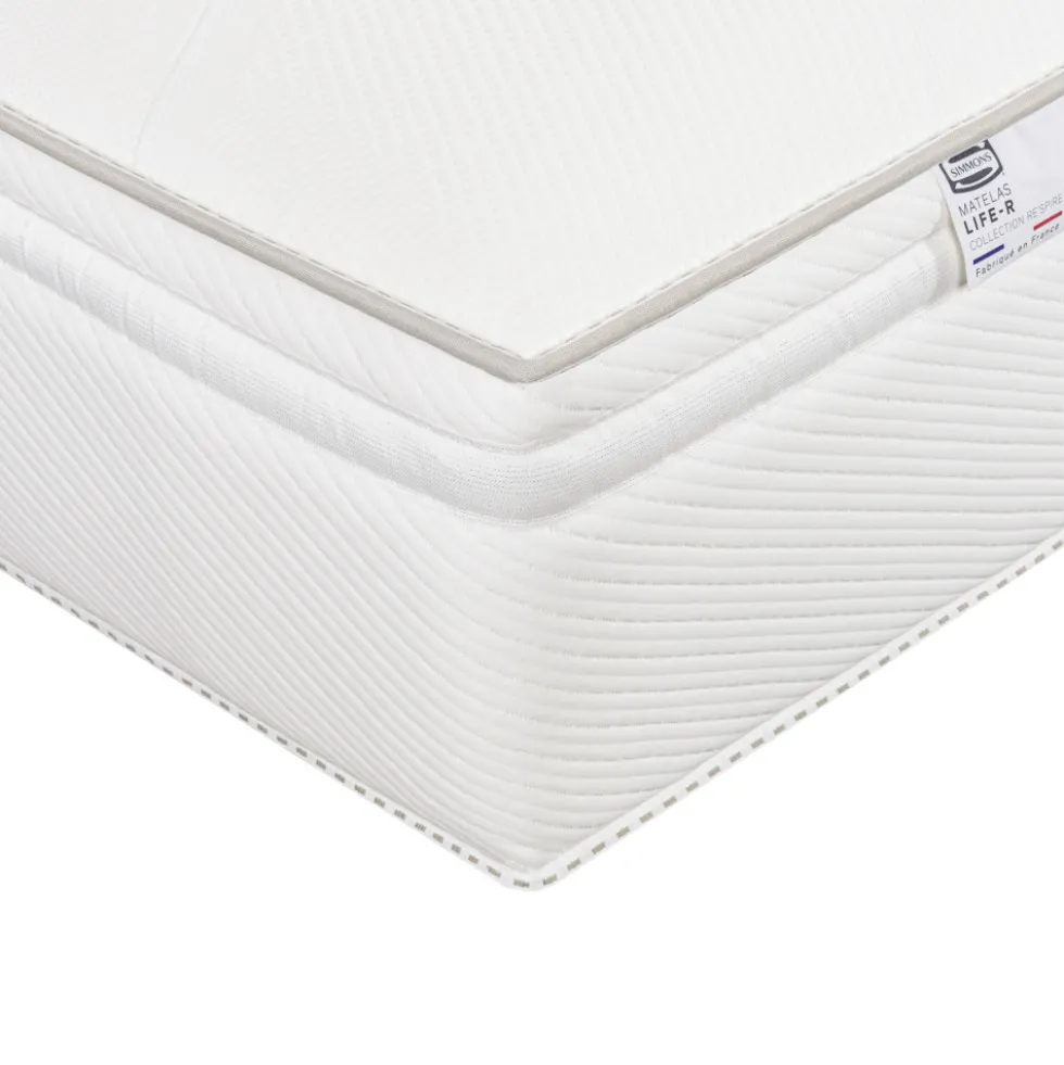 LIFE-R Matelas 100% ressorts, épaisseur 29cm, accueil équilibré