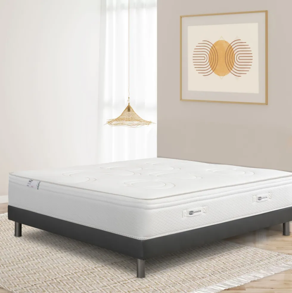 LIFE-R Matelas 100% ressorts, épaisseur 29cm, accueil équilibré