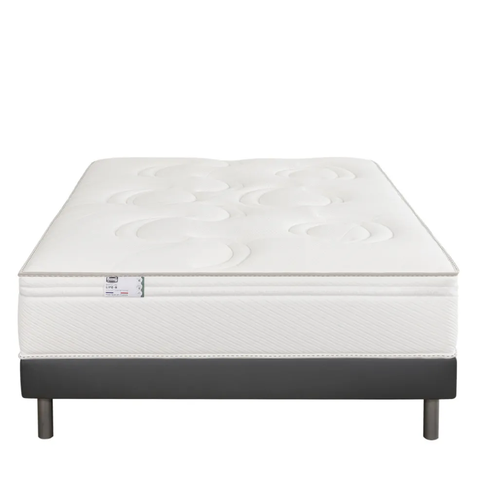 LIFE-R Matelas 100% ressorts, épaisseur 29cm, accueil équilibré