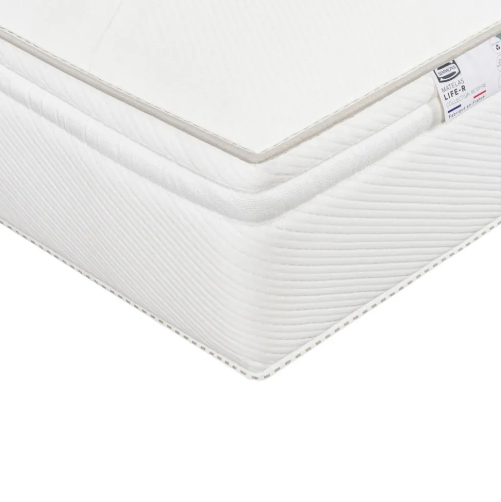 LIFE-R Matelas 100% ressorts, épaisseur 29cm, accueil équilibré