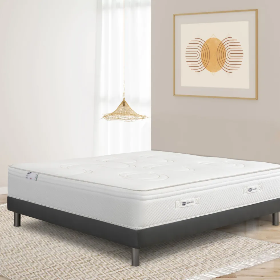 LIFE-R Matelas 100% ressorts, épaisseur 29cm, accueil équilibré