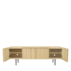 LINES Meuble TV 4 portes en bois L160cm