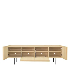 LINES Meuble TV 4 portes en bois L160cm
