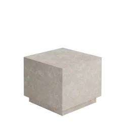 LIPANI Table d'appoint carrée effet marbre 40x40cm