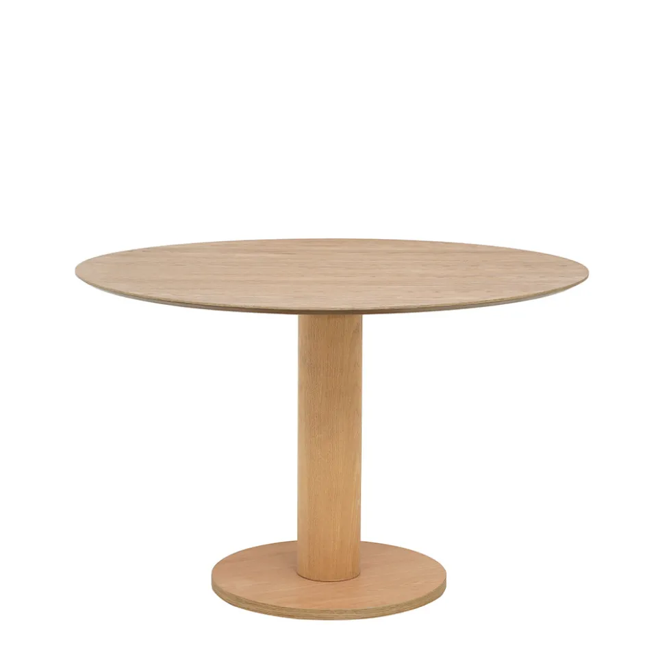 LISA Table à manger 4 personnes ronde en bois ø120cm