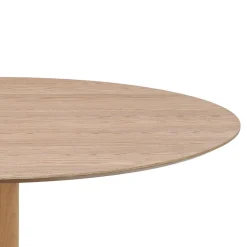 LISA Table à manger 4 personnes ronde en bois ø120cm