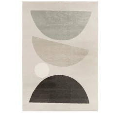 LÉO II Tapis contemporain à motif géométrique
