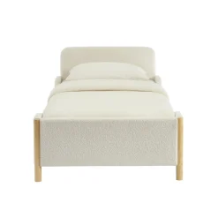 LOIS Lit enfant en tissu bouclette 90x190cm