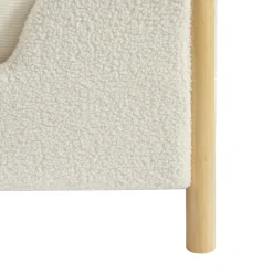 LOIS Lit enfant en tissu bouclette 90x190cm