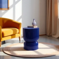 LOLA Table d'appoint ronde en métal ø32,5cm