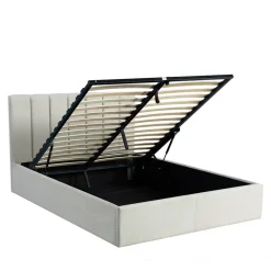 LOU Lit coffre en tissu 140x190cm