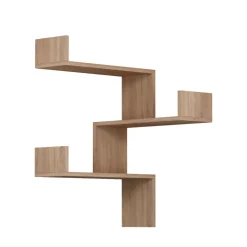 LUCIA Étagère d'angle murale en bois L60cm