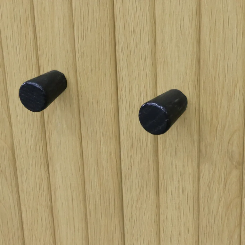 LUCIE Meuble tv aux portes coulissantes en bois et métal L150cm