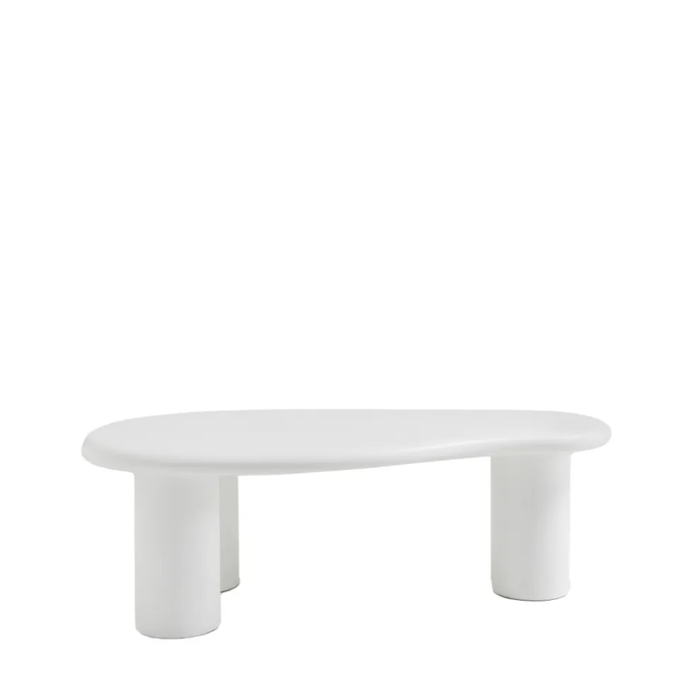 LUNA Table basse organique en fibre de ciment L120cm