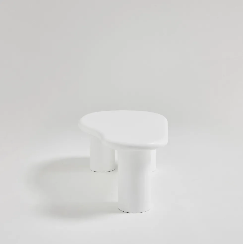 LUNA Table basse organique en fibre de ciment L120cm