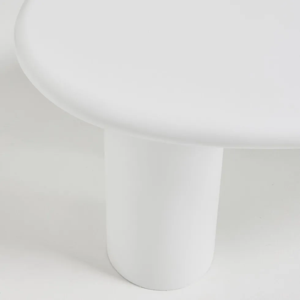 LUNA Table basse organique en fibre de ciment L120cm