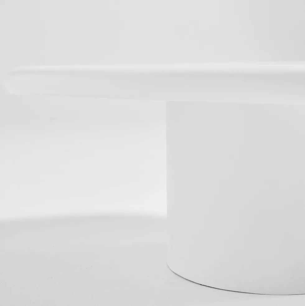 LUNA Table basse organique en fibre de ciment L80cm