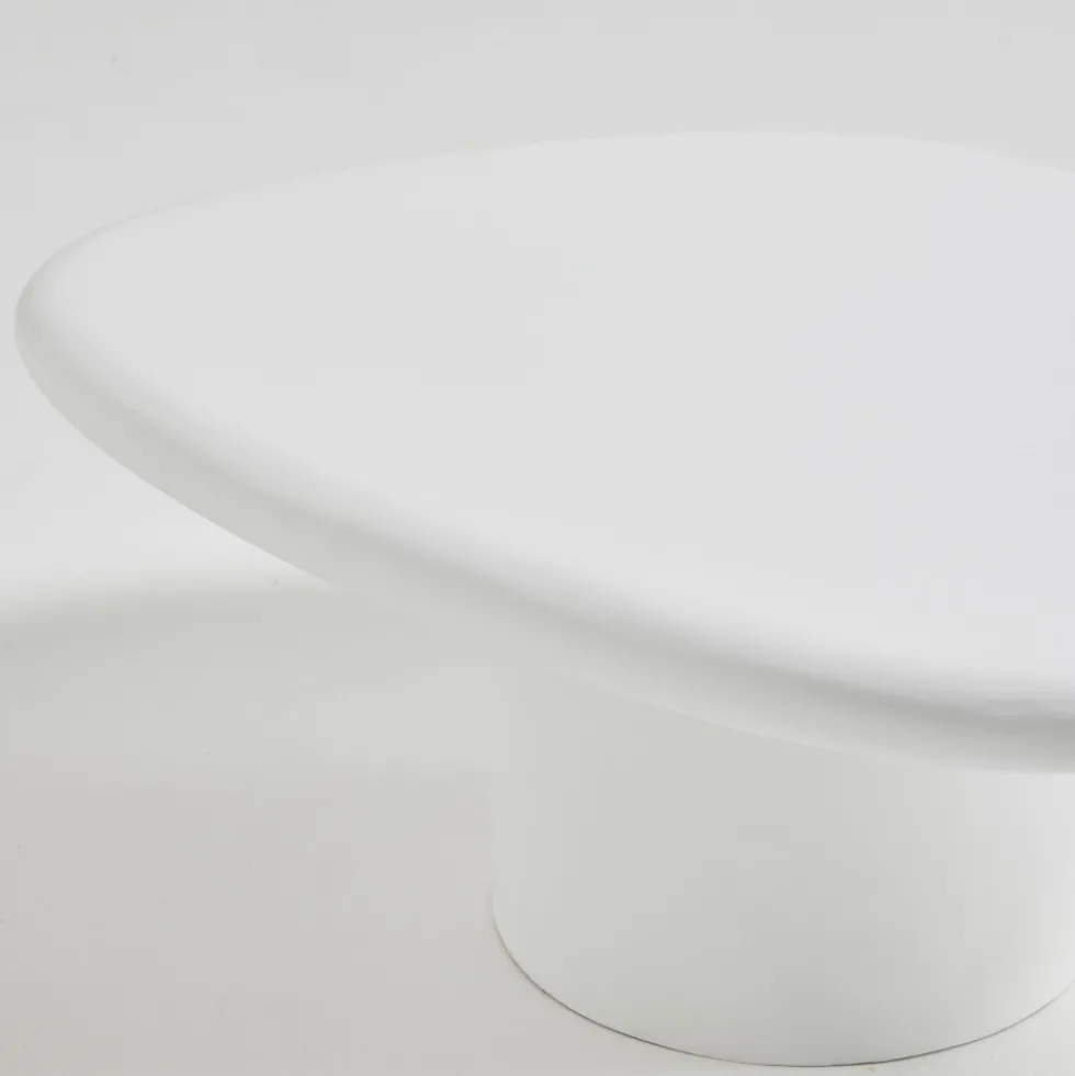 LUNA Table basse organique en fibre de ciment L80cm