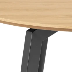 LUNKA Table à manger 4 personnes ronde en bois ø120cm