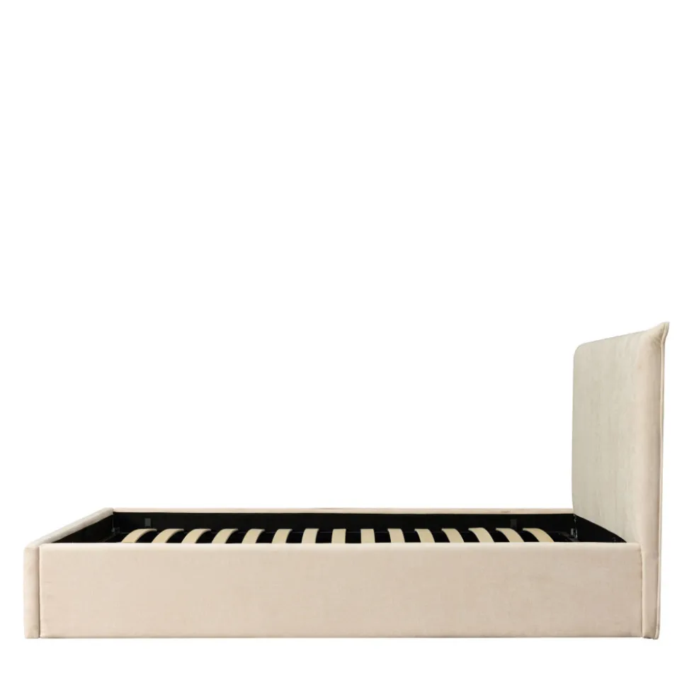 MAC BETH Lit coffre en tissu 160x200cm